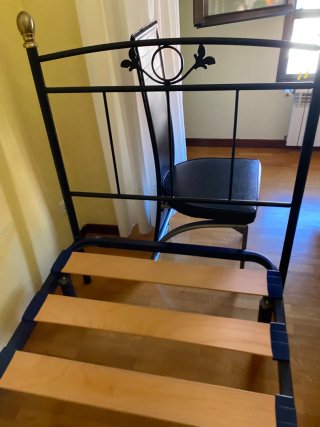 Estructura Cama Metal y Madera