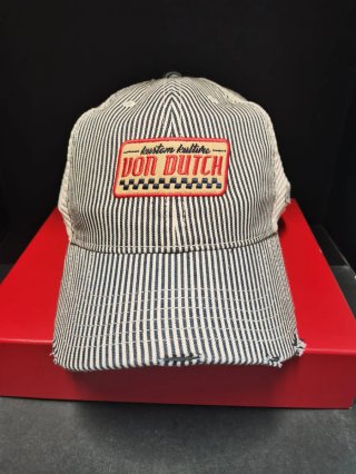 Gorra Von Dutch Rayas Azul y Beige Talla única