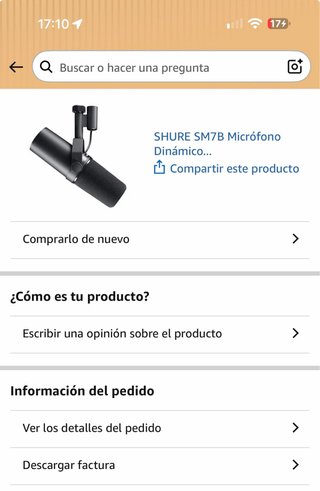 Micrófono Shure SM7B Negro