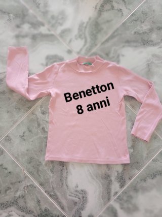 Lupetto Benetton 8 anni rosa