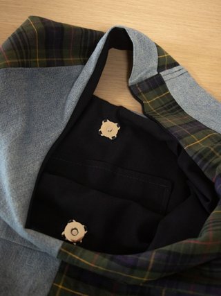 Bolso de tela reciclada