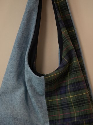 Bolso de tela reciclada
