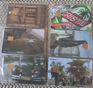 Set 26 carte telefoniche Cuba
