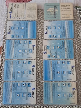 Set 26 carte telefoniche Cuba