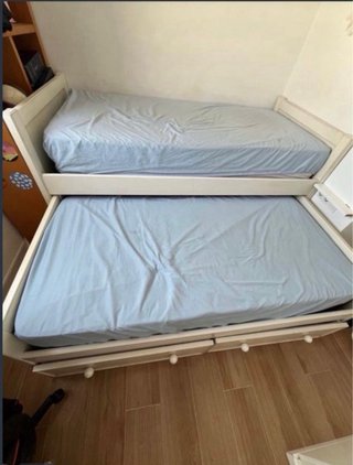 Cama nido 90 cm madera pino blanca