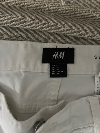 Pantalón corto H&M blanco