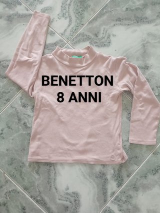 Lupetto Benetton 8 Anni Rosa