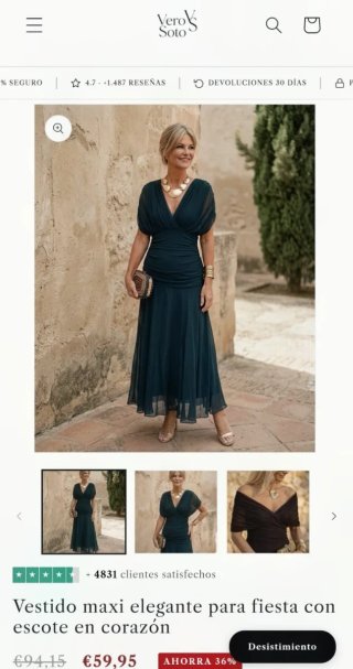 Vestido maxi elegante Vero Soto