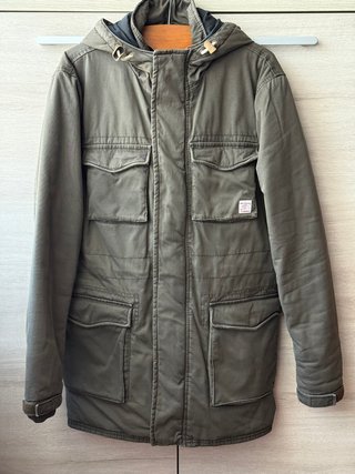Parka Jack & Jones verde militar - Talla S