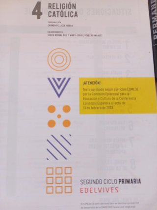 Religión católica 4, Segundo Ciclo Primaria, Re...
