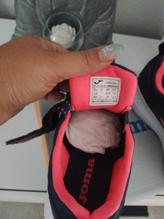 Zapatillas deportivas niña Joma azul y rosa