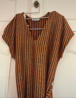 Vestido suelto con purpurina
