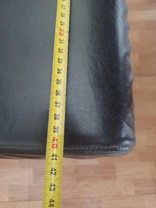 Juego comedor 6 sillas negro.