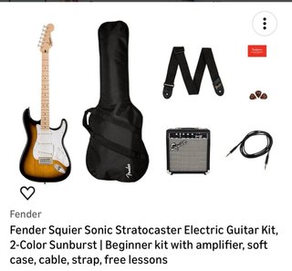Chitarra Fender Squier Sunburst + Amplificatore