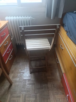 2 Sillas Madera Plegables Exterior