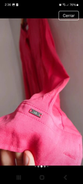 Vestido Calvin Klein Rosa Fucsia