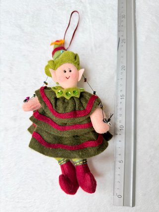Muñeco Elfo Navideño Vintage Fieltro
