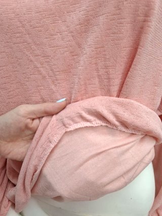 Jersey rosa manga larga