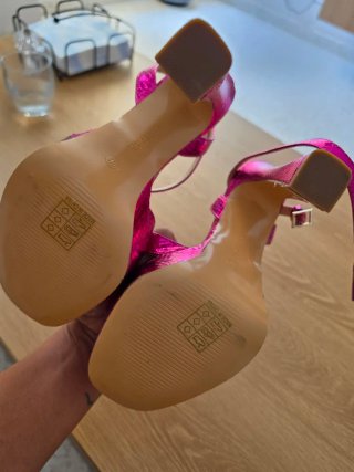 Sandalias tacón Marypaz rosa plataforma