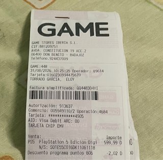 Playstation 5 digital 825GB Blanca Nueva