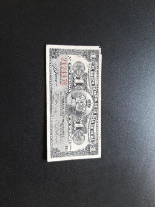 BILLETE 1 PESO DE 1896 DEL BANCO ESPAÑOL DE CUBA