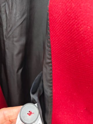 Abrigo Rojo Zara Talla M