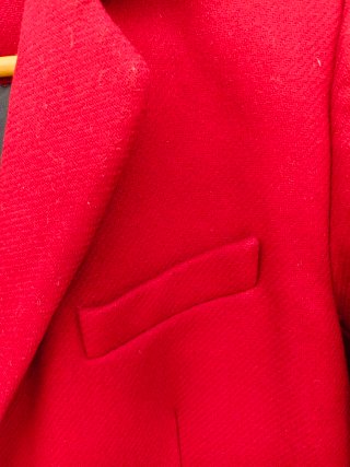 Abrigo Rojo Zara Talla M