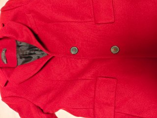 Abrigo Rojo Zara Talla M