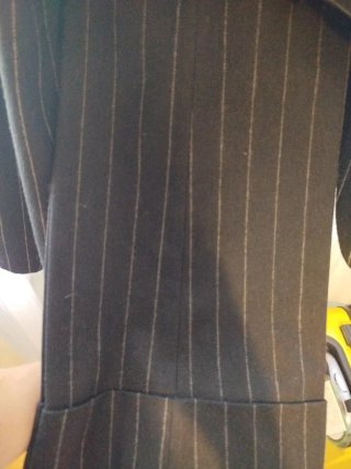 Traje Chaqueta y Pantalón rayas diplomatica.Mujer
