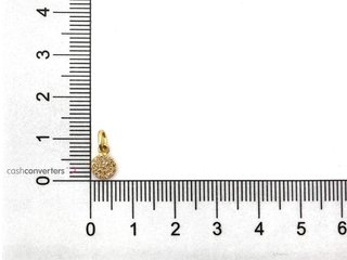 colgante oro 18k con piedra con diamante