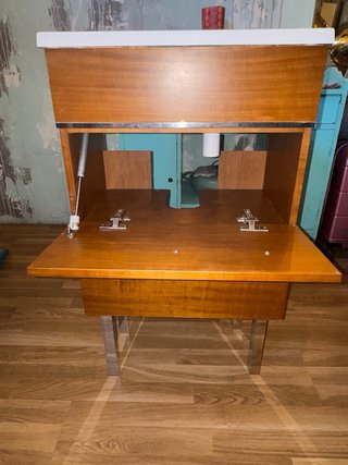 Mueble de baño madera con lavabo cerámico