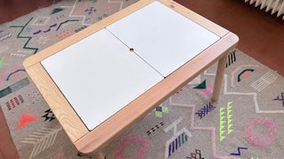 Set da gioco per bambini IKEA FLISAT + 2 sgabelli
