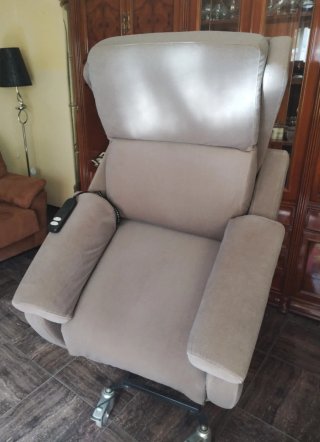 Sillón eléctrico reclinable tela