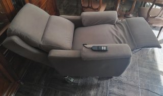 Sillón eléctrico reclinable tela