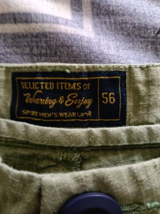 Pantalón corto hombre talla 56 verde oliva