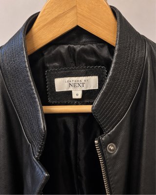 Chaqueta de Piel Negra Next Talla M