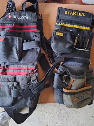 Bolsa porta herramientas Bellota, Stanley y Dexter
