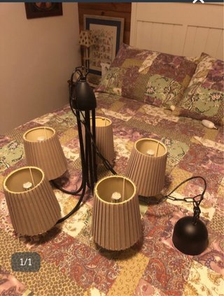 Lámpara de techo colgante 5 luces