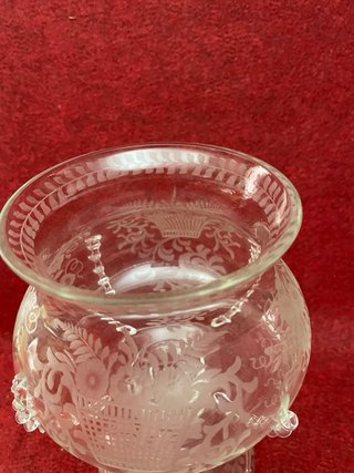 GRAN COPA ANTIGUA DE CRISTAL CATALAN