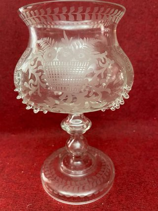 GRAN COPA ANTIGUA DE CRISTAL CATALAN