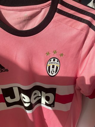 Camiseta Juventus Visitante 2016 Adidas Rosa
