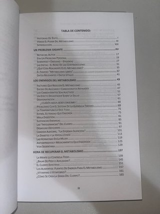 El poder del metabolismo