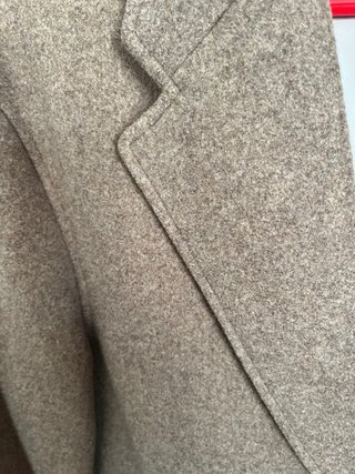 Abrigo paño lana Zara Talla 38 Gris