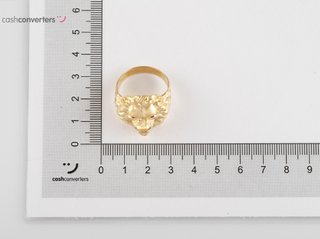 sello oro 18k con piedra con circonita