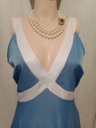 Vestito donna blu taglia M