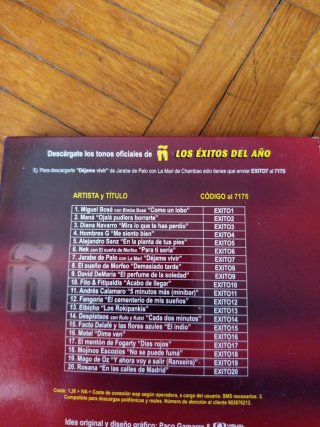 CD Los Éxitos del Año 60 Grandes Éxitos