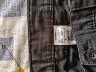 Pantalón Cargo Negro Talla XXXL