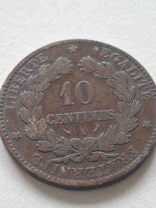 Moneda Francesa 10 Céntimos 1896
