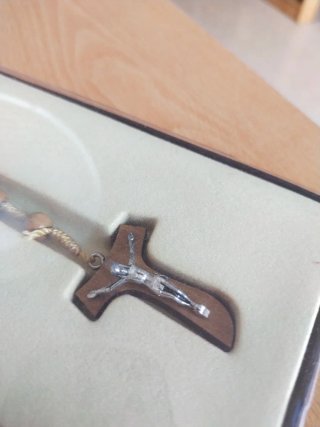 Rosario Franciscano Madera Cruz Tau