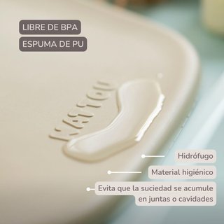Cambiador bebe silicona Lavable Nattou